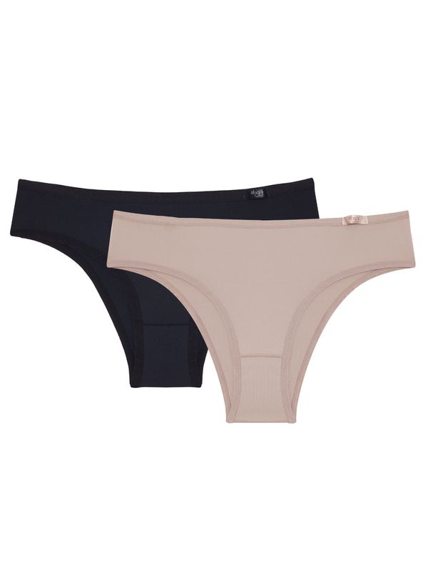 Kit de Calcinhas Mini Classic 01 - 2 und PRETO/MINK M