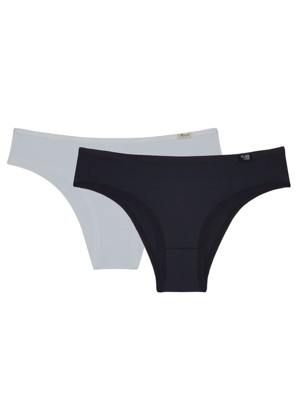 Kit de Calcinhas Mini Classic 01 - 2 und PRETO/BRANCO P